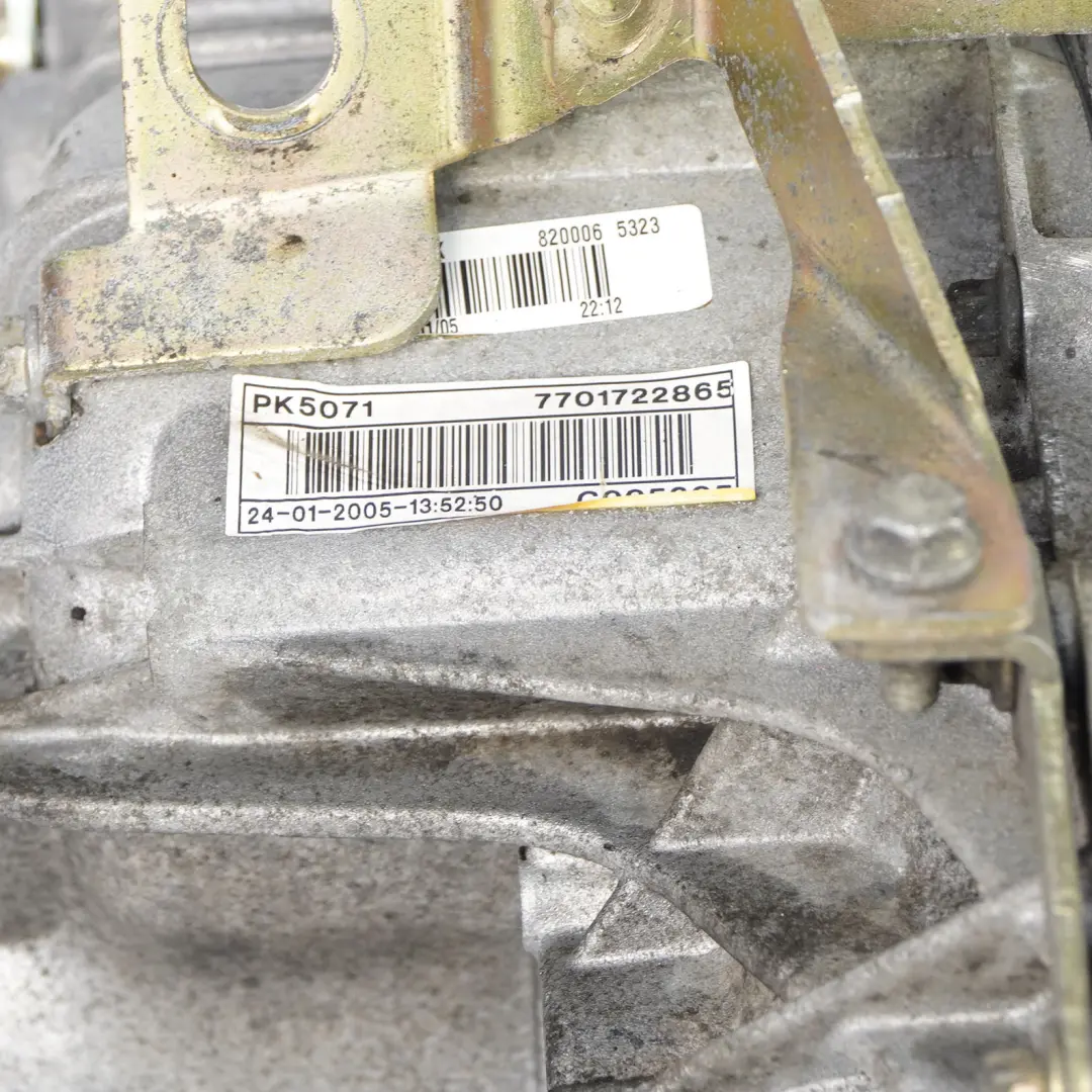 Renault Master 2 Manual Gearbox 5 Speed PK5071 7701722865 PK5 WARRANTY - SKU 7701476363 - Part number 7701476363