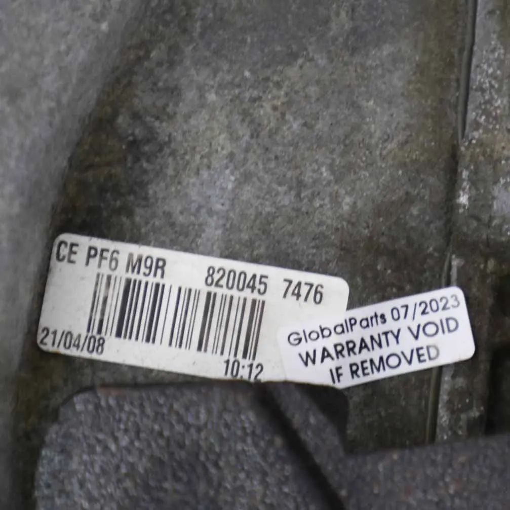 Gearbox Vauxhall Vivaro B Renault Trafic II 6 Speed PF6010 BVM6 WARRANTY to Manual with Part number 7701477364 Manual Gearbox Vauxhall Vivaro B Renault Trafic II 6 Speed PF6010 BVM6 WARRANTY - SKU 7701477364 - Part number 7701477364