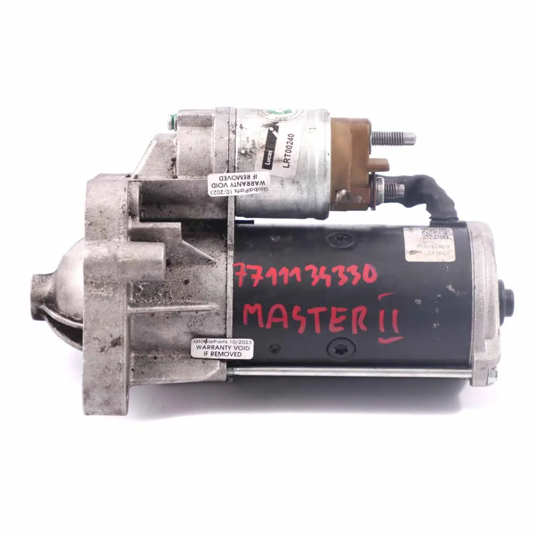 Starter Motor to Renault Master 2 Opel Vauxhall Movano A 2.5 DCI Engine with Part number 7711134330 Renault Master 2 Opel Vauxhall Movano A 2.5 DCI Engine Starter Motor - SKU 7711134330 - Part number 7711134330