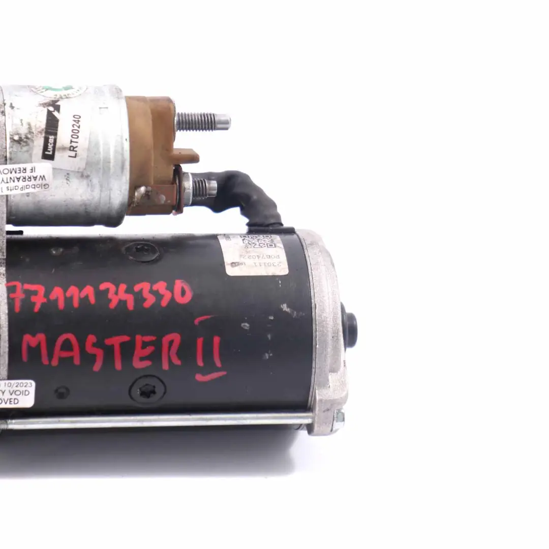 Démarreur Moteur pour Renault Master 2 Opel Vauxhall Movano A 2.5 DCI à propos du numéro de pièce 7711134330 Renault Master 2 Opel Vauxhall Movano A 2.5 DCI Démarreur Moteur - SKU 7711134330 - Numéro de pièce 7711134330