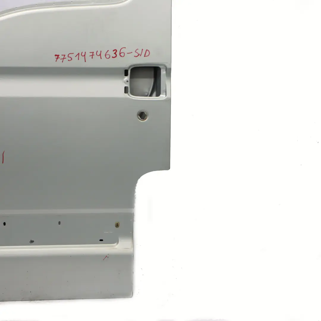 Front Door Left N/S Door Cover Shell Grey Sideral B64 to Renault Master II with Part number 7751474636 Renault Master II Front Door Left N/S Door Cover Shell Grey Sideral B64 - SKU 7751474636-SID - Part number 7751474636