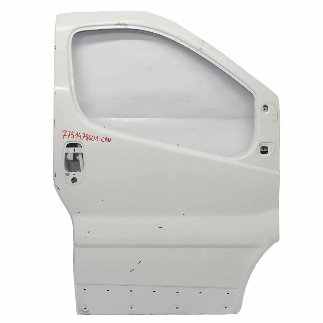 Front Door Right O/S Door Cover Shell Casa White - D31 to Renault Trafic II with Part number 801005445 Renault Trafic II Front Door Right O/S Door Cover Shell Casa White - D31 - SKU 7751478601-CAW - Part number 801005445