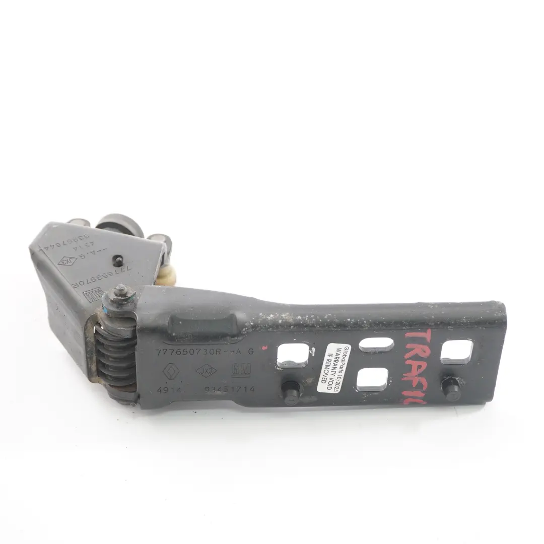 Schiebetür Seite Rollenführung Halter für Renault Trafic III mit Teilenummer 777650730R Renault Trafic III Schiebetür Seite Rollenführung Halter - SKU 777650730R - Teilenummer 777650730R