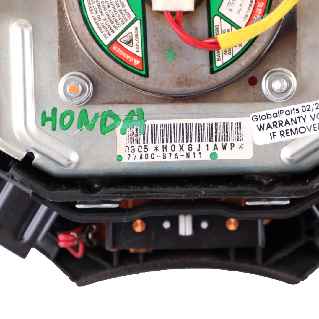 Steering Wheel Air Bag Driver Airbag Black to Honda Stream with Part number 77800-S7A-N11 Honda Stream Steering Wheel Air Bag Driver Airbag Black - SKU 77800-S7A-N11 - Part number 77800-S7A-N11