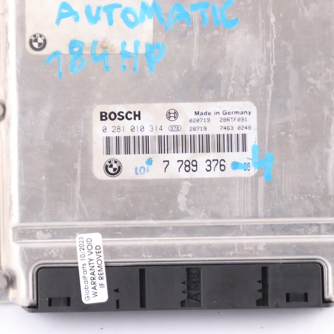 M57 184HP ECU Kit Control Unit DDE EWS3 + Key Automatic to BMW X5 E53 3.0d with Part number 7789376 BMW X5 E53 3.0d M57 184HP ECU Kit Control Unit DDE EWS3 + Key Automatic - SKU 7789376-4 - Part number 7789376