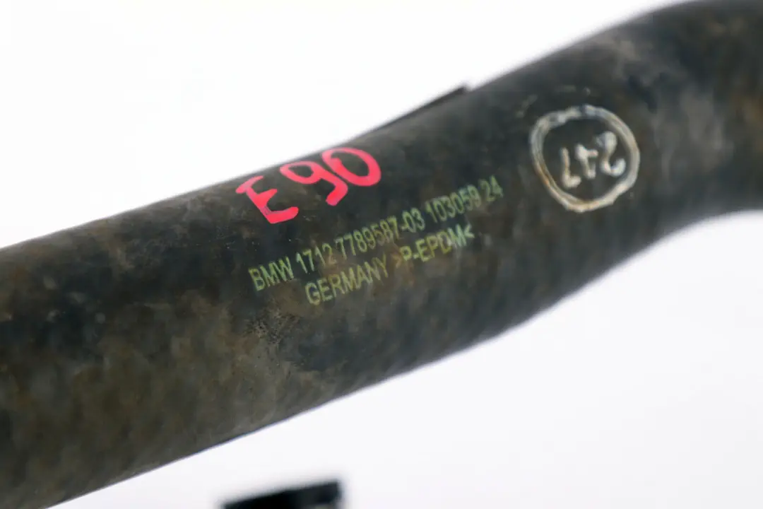 Hose Cylinder Head Radiator Top Diesel to BMW E90 E90N E91 E92 E93 with Part number 7789587 BMW E90 E90N E91 E92 E93 Hose Cylinder Head Radiator Top Diesel - SKU 7789587 - Part number 7789587