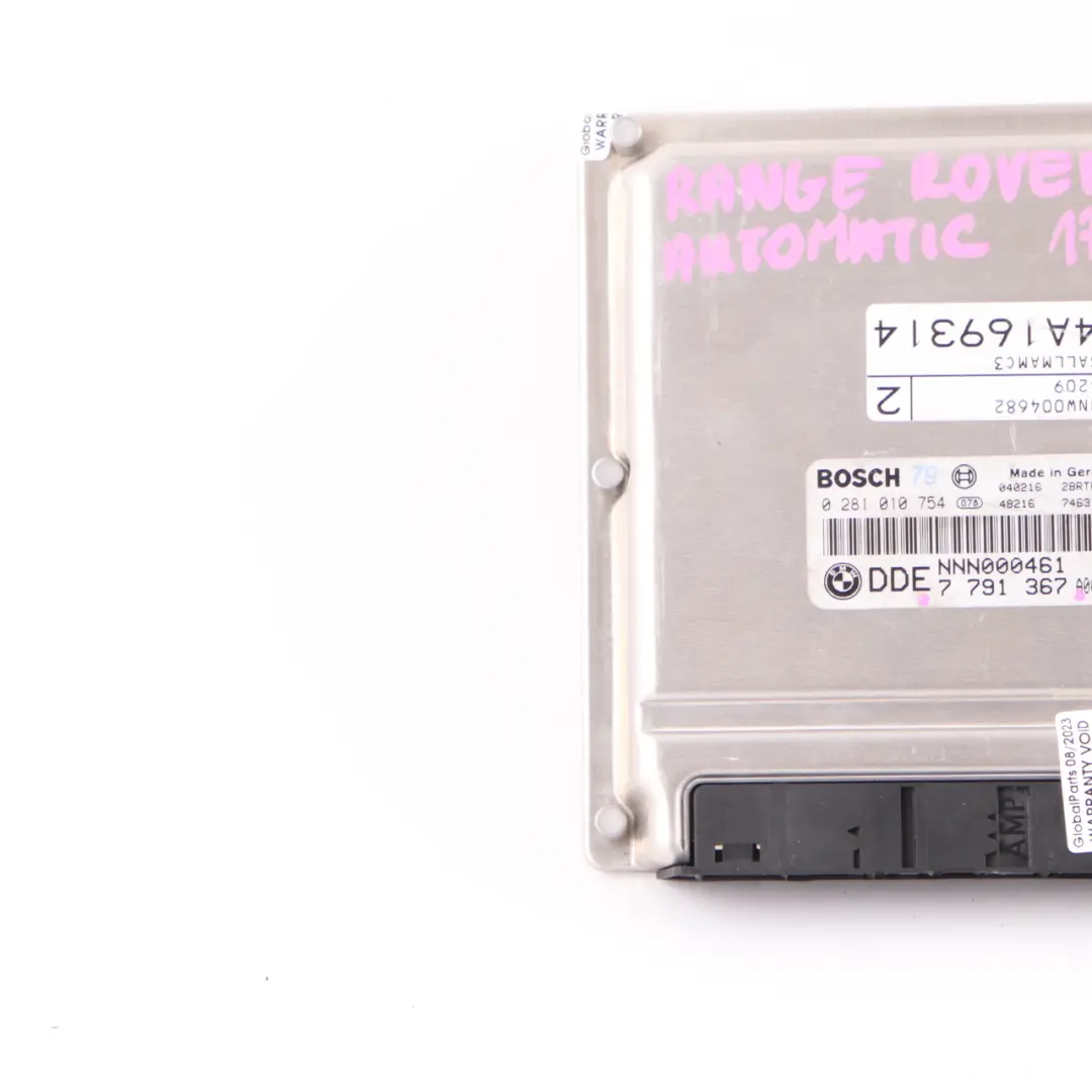 M57 306D1 Módulo Unidad ECU DDE para Land Rover Range Rover Motor L322 3.0d con número de pieza 7791367 Land Rover Range Rover Motor L322 3.0d M57 306D1 Módulo Unidad ECU DDE - SKU 7791367 - Número de pieza 7791367