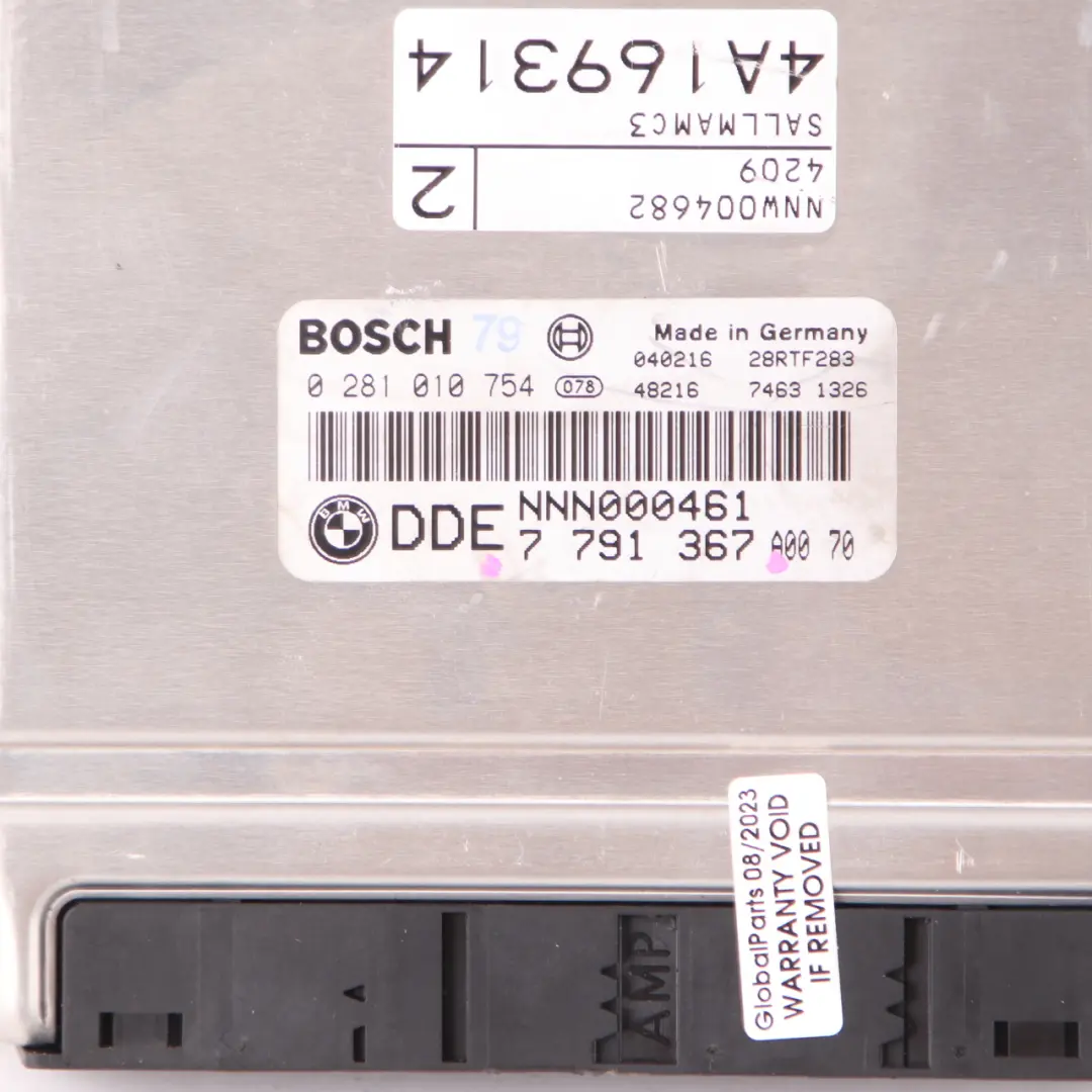 M57 306D1 Módulo Unidad ECU DDE para Land Rover Range Rover Motor L322 3.0d con número de pieza 7791367 Land Rover Range Rover Motor L322 3.0d M57 306D1 Módulo Unidad ECU DDE - SKU 7791367 - Número de pieza 7791367