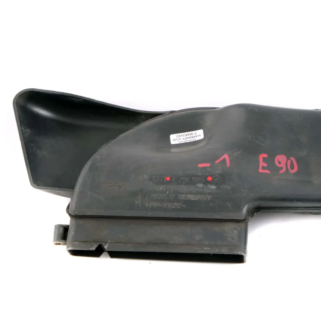 Capo delantero conducto De entrada De aire De aspiracion para BMW E90 E91 E92 E93 LCI con número de pieza 7791985 BMW E90 E91 E92 E93 LCI Capo delantero conducto De entrada De aire De aspiracion - SKU 7791985-1 - Número de pieza 7791985