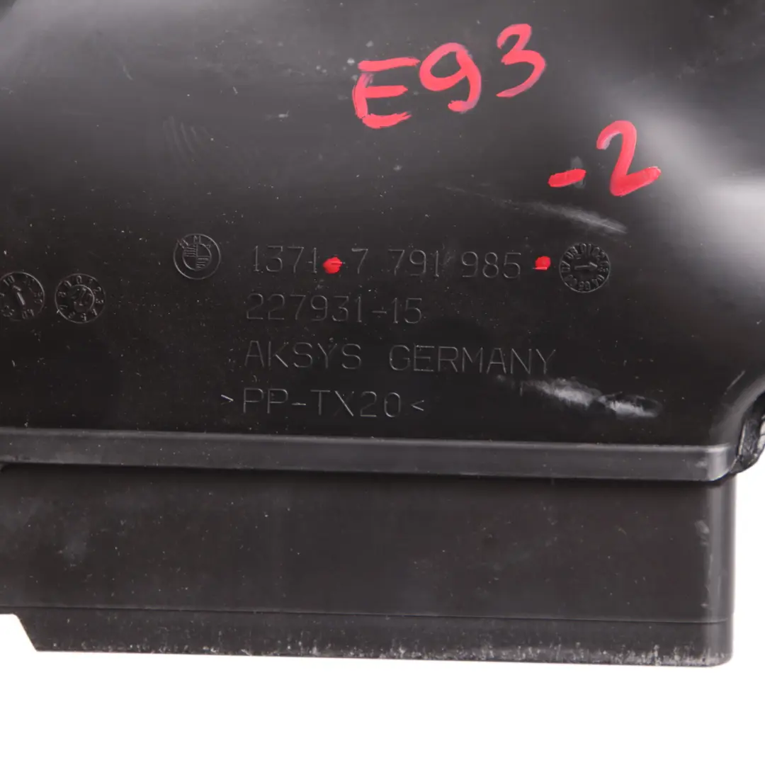 Air Intake BMW E90 E91 E92 E93 LCI 2 Front Hood Suction Inlet Duct - SKU 7791985-2 - Part number 7791985