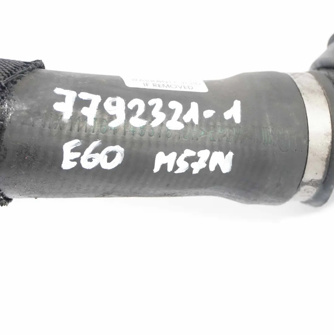 BMW E60 E61 535d M57N Radiador Manguera De agua Manguera De refrigerante - SKU 7792321 - Número de pieza 7792321