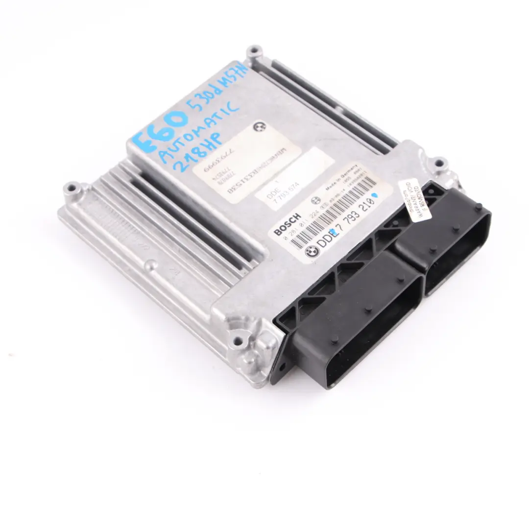 BMW E60 E61 530d Diesel M57N 218HP ECU Engine Control Kit DDE Automatic - SKU 7793210 - Part number 7793210