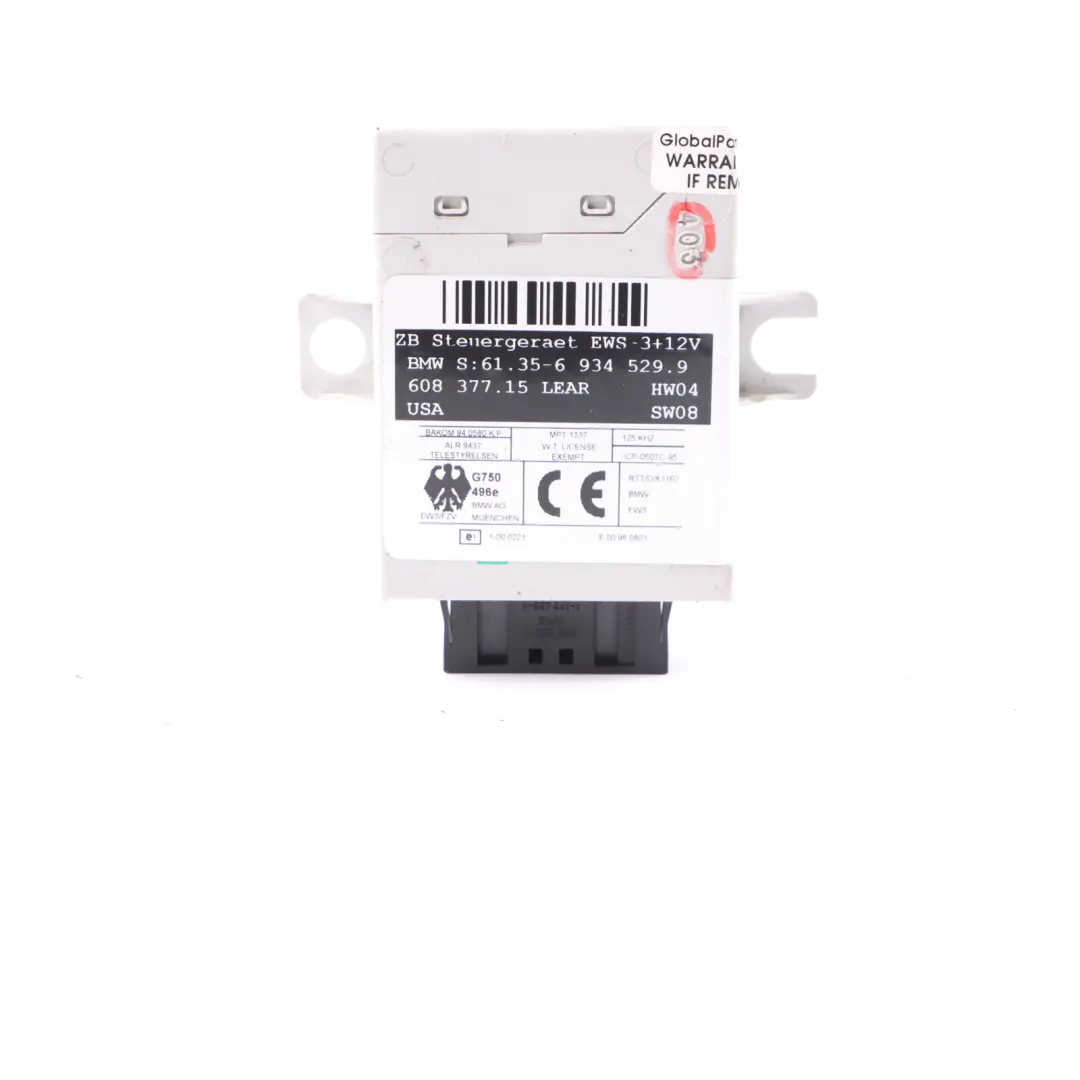 BMW X5 E53 3.0d M57N 218HP Engine Unit ECU Kit DDE EWS3 Key Automatic - SKU 7793444-1 - Part number 7793444