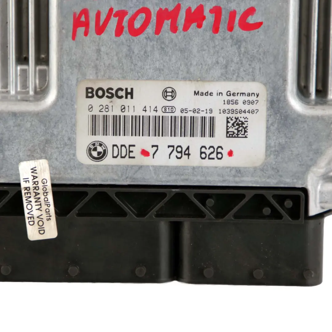 M57N 218HP Sterownik Komputer Silnika Automat do BMW X5 E53 3.0d o numerze 7794626 BMW X5 E53 3.0d M57N 218HP Sterownik Komputer Silnika Automat - SKU 7794626 - Numer Części 7794626