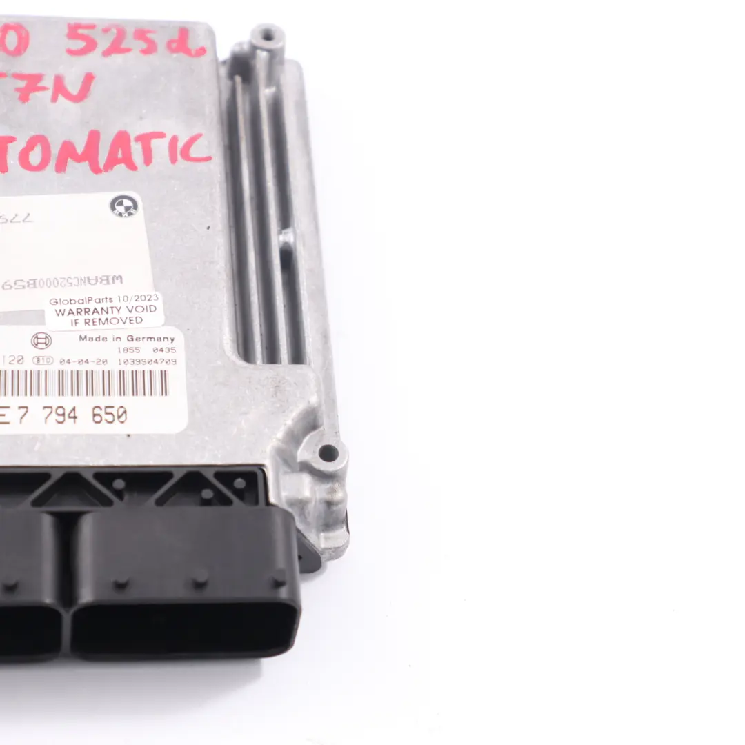 BMW E60 E61 525d Diesel M57N 177HP Engine Control ECU Kit Module DDE - SKU 7794650 - Part number 7794650