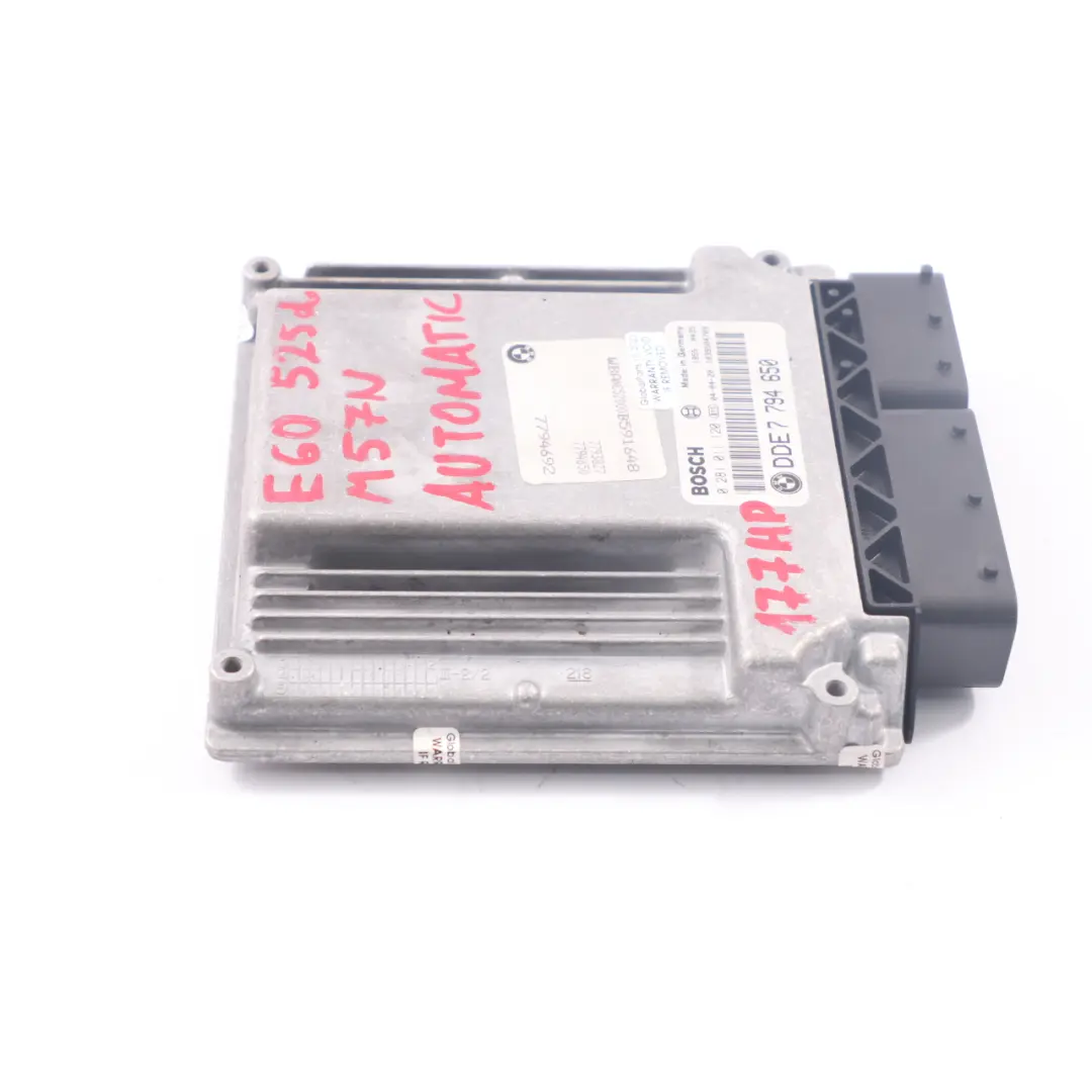 BMW E60 E61 525D Diesel M57N 177HP Motorsteuerung ECU Modul DDE - SKU 7794650 - Teilenummer 7794650