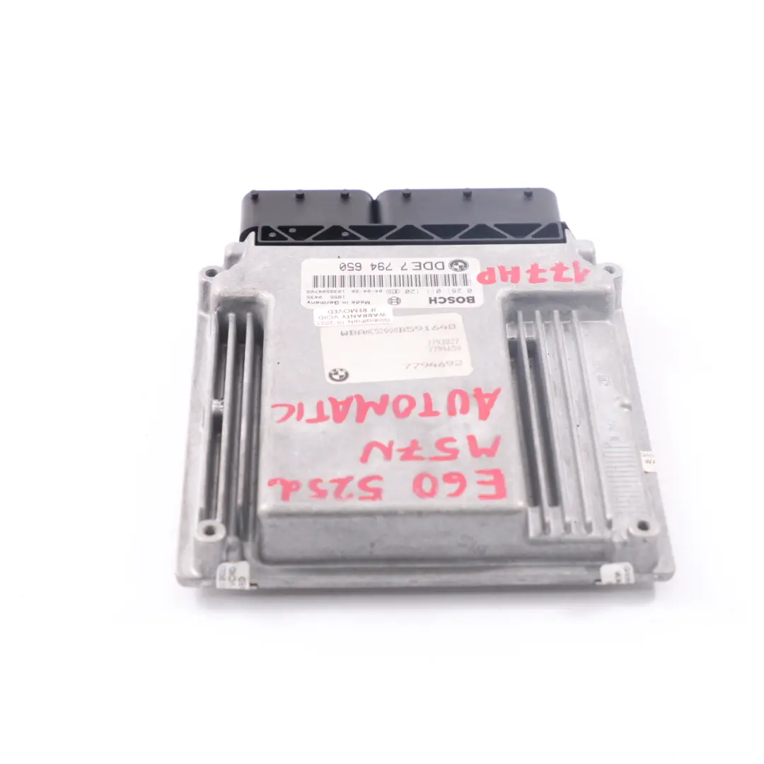 M57N 177HP Motore Controllo ECU Modulo DDE per BMW E60 E61 525d Diesel con numero di parte 7794650 BMW E60 E61 525d Diesel M57N 177HP Motore Controllo ECU Modulo DDE - SKU 7794650 - Numero di parte 7794650