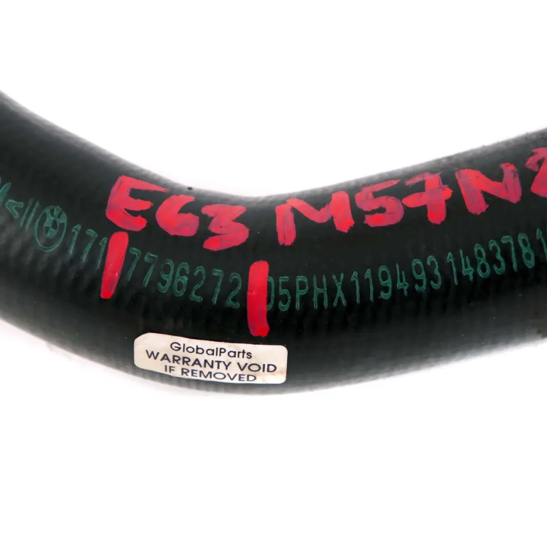 M57N2 Water Radiator Coolant Hose Pipe to BMW 5 6 E60 E61 E63 E64 LCI with Part number 7796272 BMW 5 6 E60 E61 E63 E64 LCI M57N2 Water Radiator Coolant Hose Pipe - SKU 7796272 - Part number 7796272