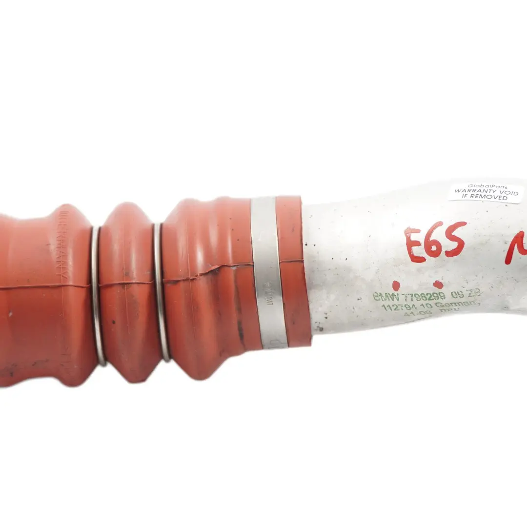 M57N2 730d Diesel Turbo Charge Air Line Hose to BMW 7 Series E65 with Part number 7796299 BMW 7 Series E65 M57N2 730d Diesel Turbo Charge Air Line Hose - SKU 7796299 - Part number 7796299