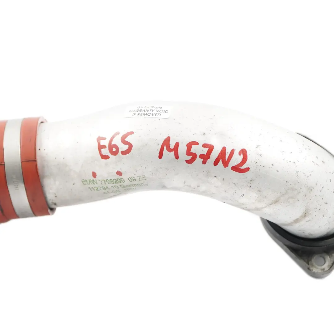M57N2 730d Diesel Turbo Charge Air Line Hose to BMW 7 Series E65 with Part number 7796299 BMW 7 Series E65 M57N2 730d Diesel Turbo Charge Air Line Hose - SKU 7796299 - Part number 7796299