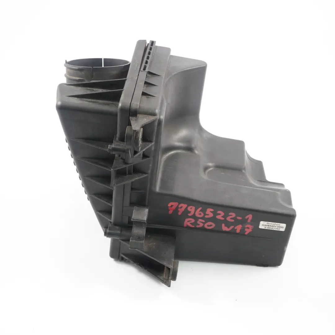 W17 Silenciador De admision De aire Caja De filtro para Mini One D R50 con número de pieza 7796522 Mini One D R50 W17 Silenciador De admision De aire Caja De filtro - SKU 7796522 - Número de pieza 7796522