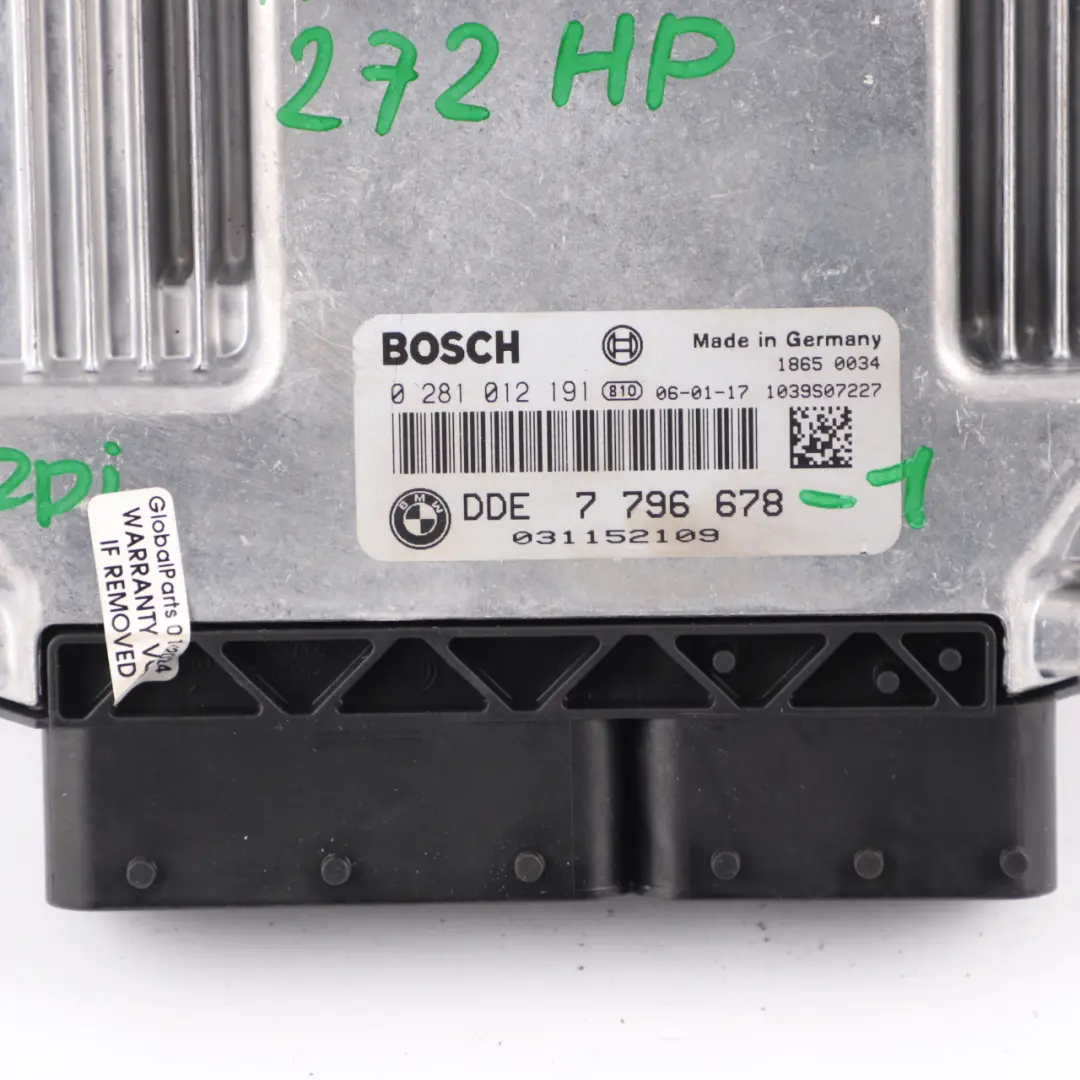 BMW E60 E61 535d M57N ECU Steuergerät DDE CAS3 + Schlüssel Automatik - SKU 7796678-1 - Teilenummer 7796678