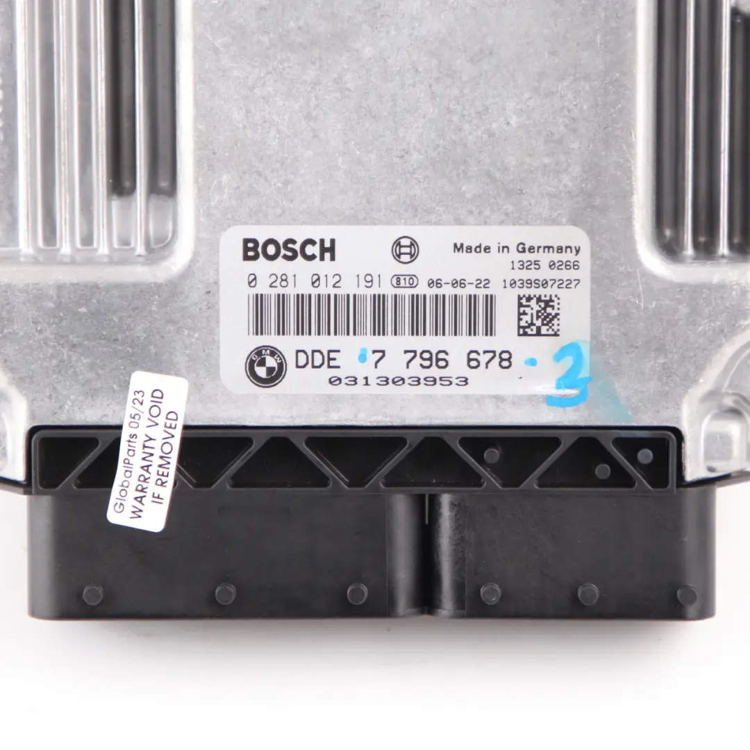 M57N Engine Control ECU Kit DDE + CAS2 + Key Automatic to BMW E60 E61 535d with Part number 7796678 BMW E60 E61 535d M57N Engine Control ECU Kit DDE + CAS2 + Key Automatic - SKU 7796678-2 - Part number 7796678