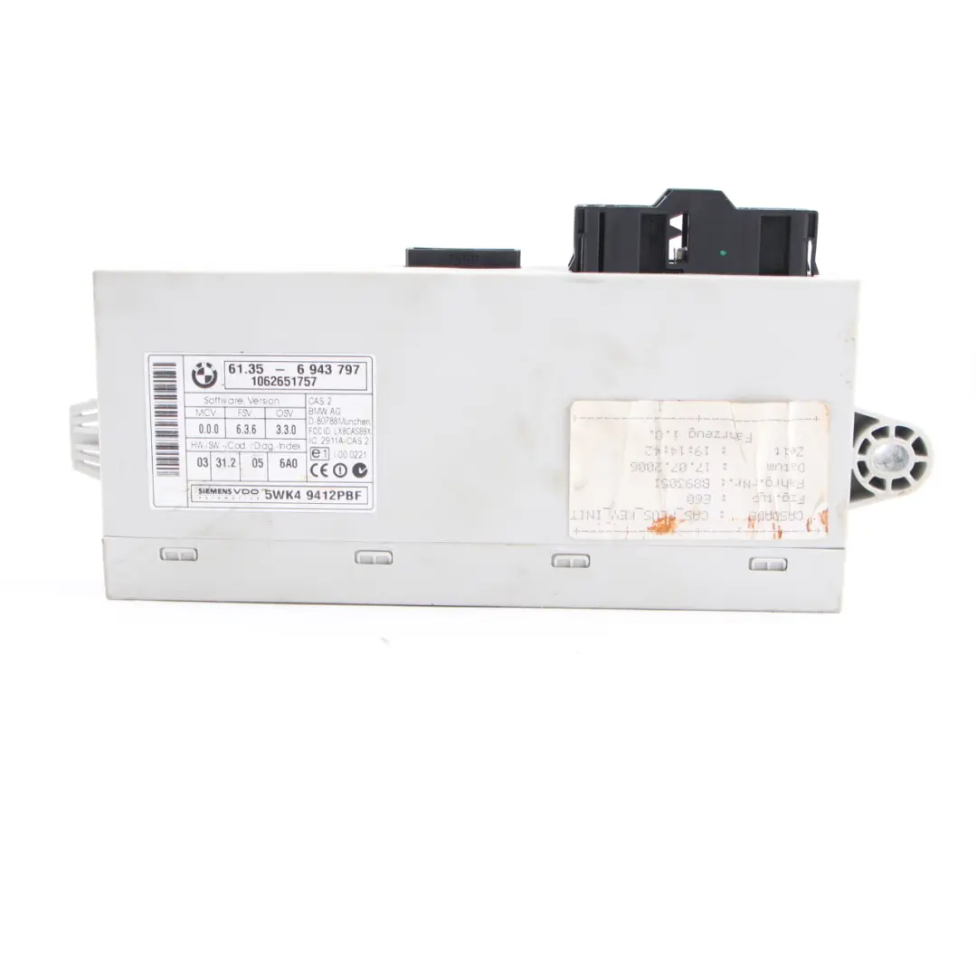 M57N Engine Control ECU Kit DDE + CAS2 + Key Automatic to BMW E60 E61 535d with Part number 7796678 BMW E60 E61 535d M57N Engine Control ECU Kit DDE + CAS2 + Key Automatic - SKU 7796678-2 - Part number 7796678