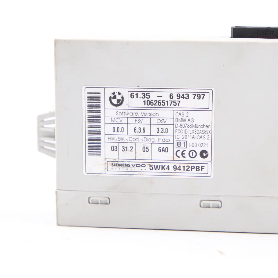 BMW E60 E61 535d M57N Engine Control ECU Kit DDE + CAS2 + Key Automatic - SKU 7796678-2 - Part number 7796678