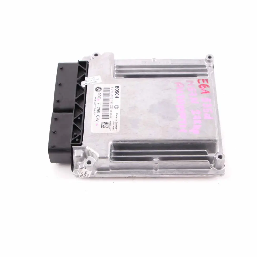 M57N Engine Control ECU Engine Control DDE Automatic to BMW E60 E61 535d with Part number 7796678 BMW E60 E61 535d M57N Engine Control ECU Engine Control DDE Automatic - SKU 7796678 - Part number 7796678