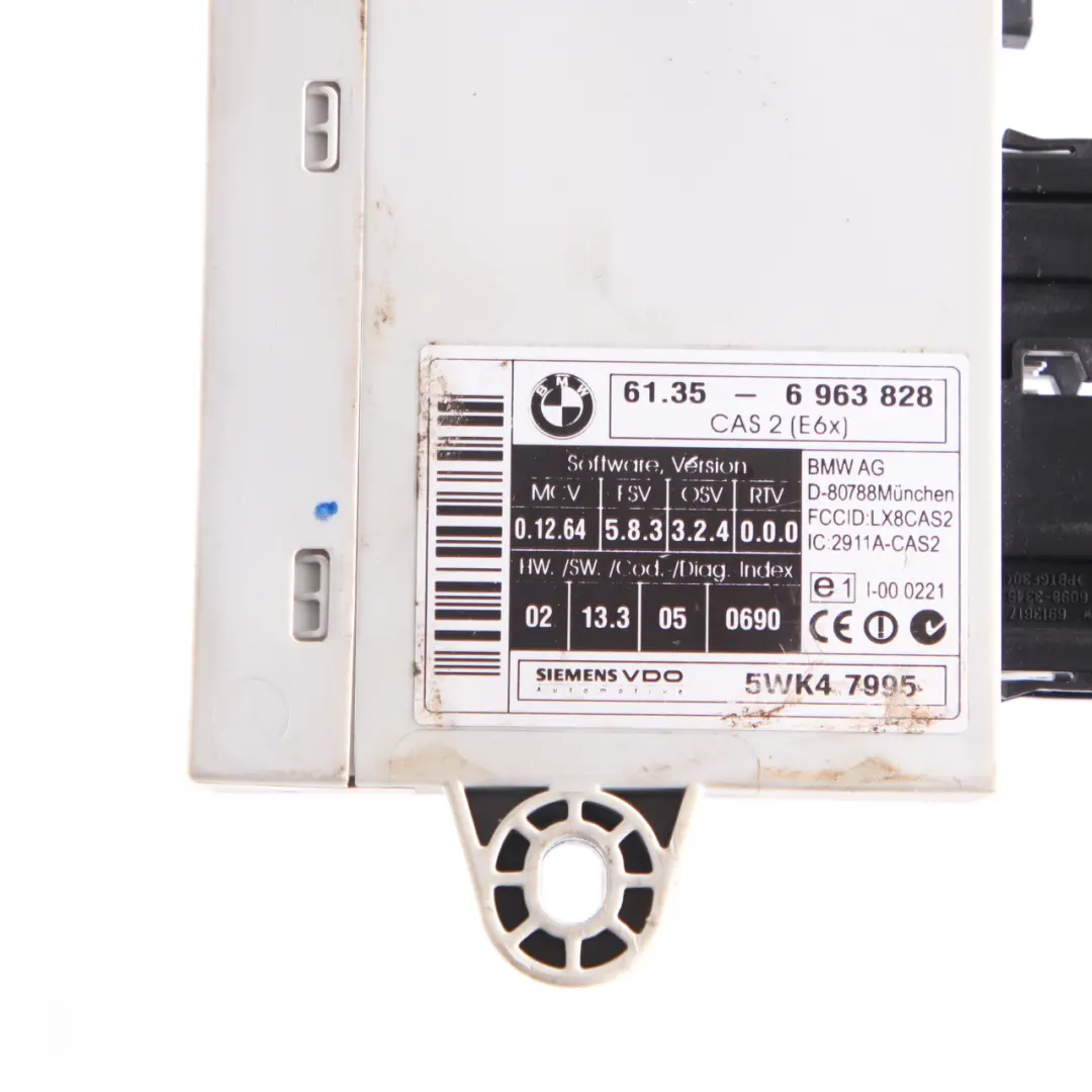 M57N Engine Control ECU DDE + CAS2 + Key Automatic to BMW E60 E61 535d with Part number 7796680 BMW E60 E61 535d M57N Engine Control ECU DDE + CAS2 + Key Automatic - SKU 7796680 - Part number 7796680
