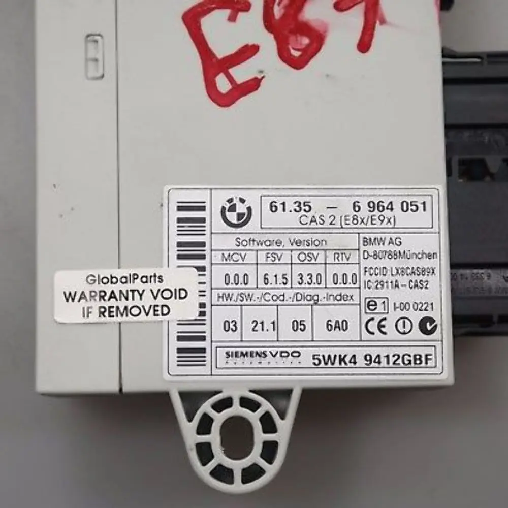 M47N2 118d 318d ECU Kit DDE CAS2 + Key to BMW 1 3 Series 1 E87 E90 E91 with Part number 7797496 BMW 1 3 Series 1 E87 E90 E91 M47N2 118d 318d ECU Kit DDE CAS2 + Key - SKU 7797496-1 - Part number 7797496