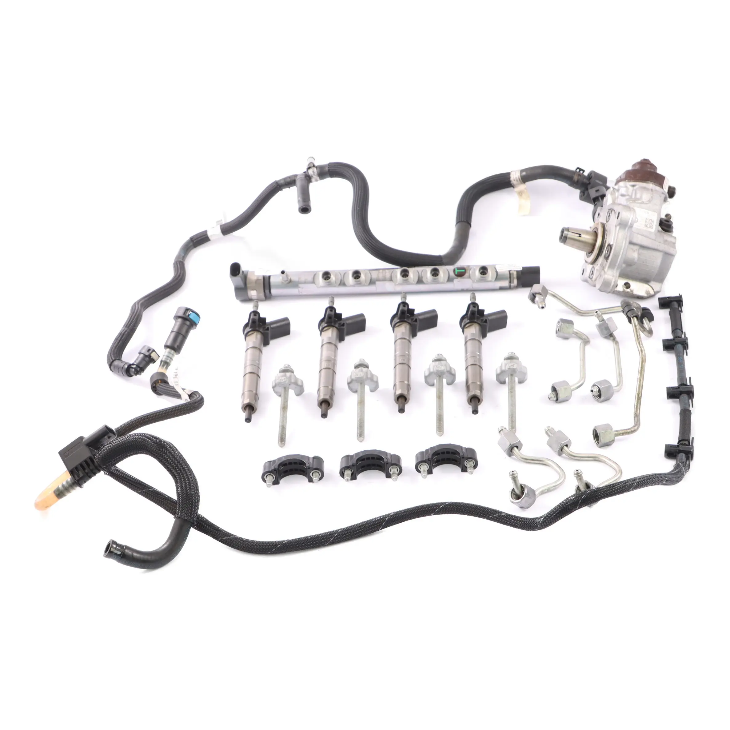 BMW E81 E87 E90 E91 E92 120d 320d N47 Set Iniettore carburante Sistema Iniezione