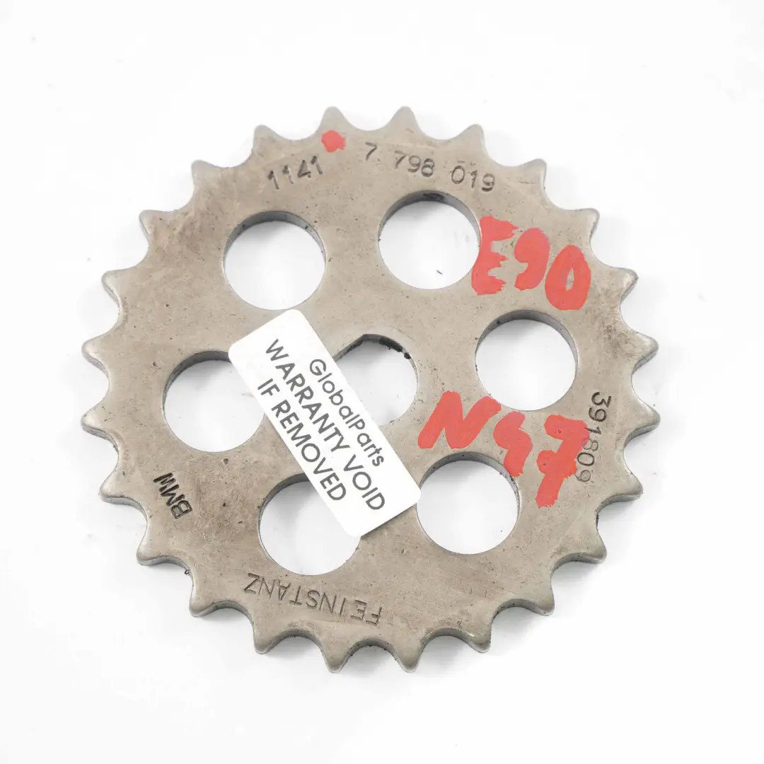 Timing Sprocket BMW E60 E87 LCI E90 F30 N47 N47N Oil Pump Chain Wheel to with Part number 7798019 Timing Sprocket BMW E60 E87 LCI E90 F30 N47 N47N Oil Pump Chain Wheel - SKU 7798019 - Part number 7798019