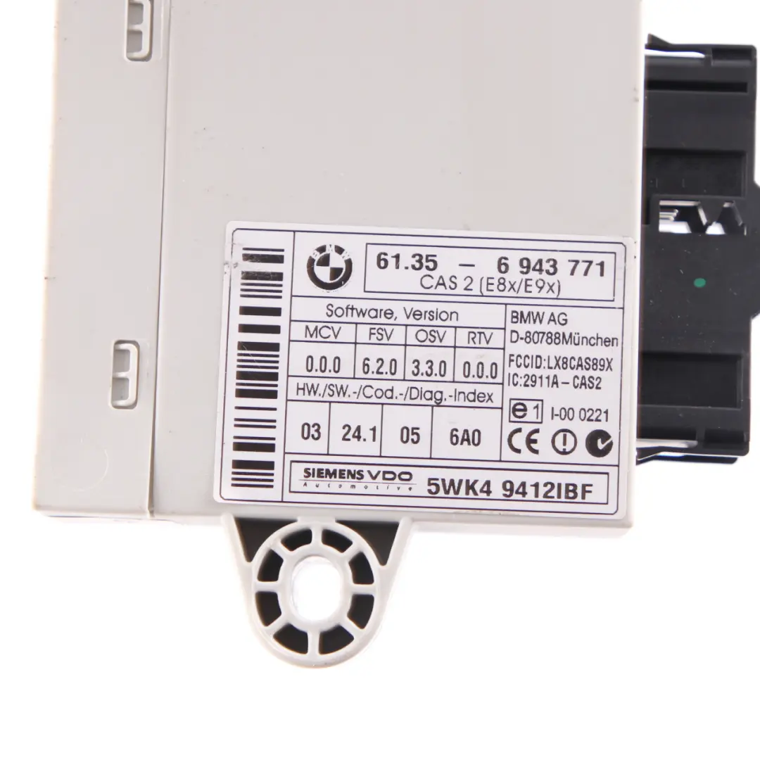 BMW E60 E87 E90 E91 120d 320d 520d ECU Steuergerät DDE CAS2 + Schlüss - SKU 7798180-2 - Teilenummer 7798180