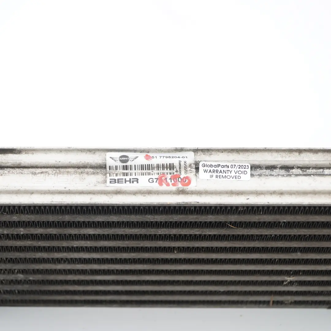Mini R50 One D W17 Refroidisseur d'air suralimentation Intercooler - SKU 7798204 - Numéro de pièce 7798204