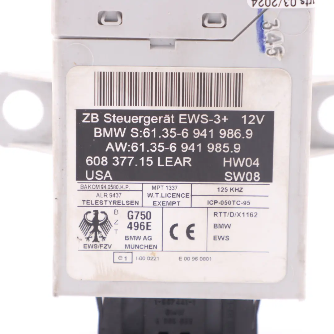 M47N2 2.0d 150HP ECU Kit DDE + EWS3 + Key Manual to BMW X3 Series E83 with Part number 7799855 BMW X3 Series E83 M47N2 2.0d 150HP ECU Kit DDE + EWS3 + Key Manual - SKU 7799855-1 - Part number 7799855