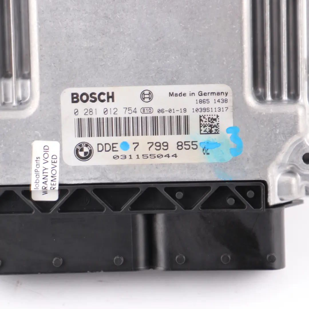 BMW E60 E87 E90 120d 320d 520d M47N2 Engine Control Unit ECU Kit DDE - SKU 7799855-3 - Part number 7799855