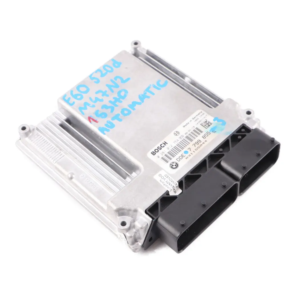M47N2 Engine Control Unit ECU Kit DDE to BMW E60 E87 E90 120d 320d 520d with Part number 7799855 BMW E60 E87 E90 120d 320d 520d M47N2 Engine Control Unit ECU Kit DDE - SKU 7799855-3 - Part number 7799855