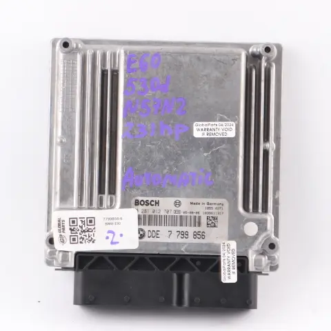 M57N2 231HP Engine ECU KIT DDE CAS2 + Key to BMW E60 E61 E90 330d 530d with Part number 7799856 BMW E60 E61 E90 330d 530d M57N2 231HP Engine ECU KIT DDE CAS2 + Key - SKU 7799856-6 - Part number 7799856