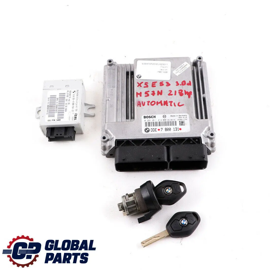 BMW X5 Series E53 3.0d M57N 218HP ECU Kit DDE EWS3 + 2 Keys Automatic - SKU 7800131-1 - Part number 7800131