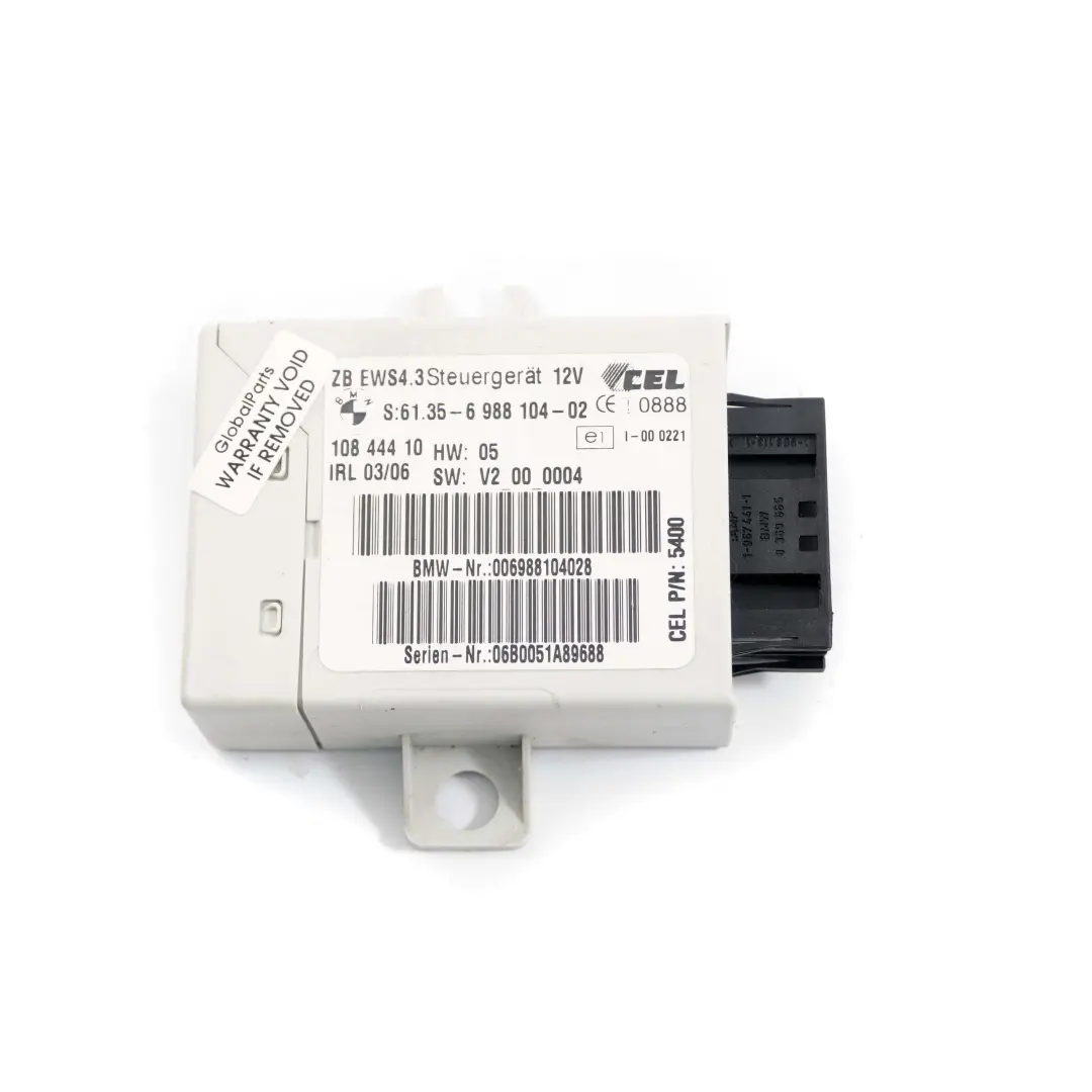 M57N 218HP ECU Kit DDE EWS3 + Key Automatic to BMW X5 Series E53 3.0d with Part number 7800131 BMW X5 Series E53 3.0d M57N 218HP ECU Kit DDE EWS3 + Key Automatic - SKU 7800131-2 - Part number 7800131