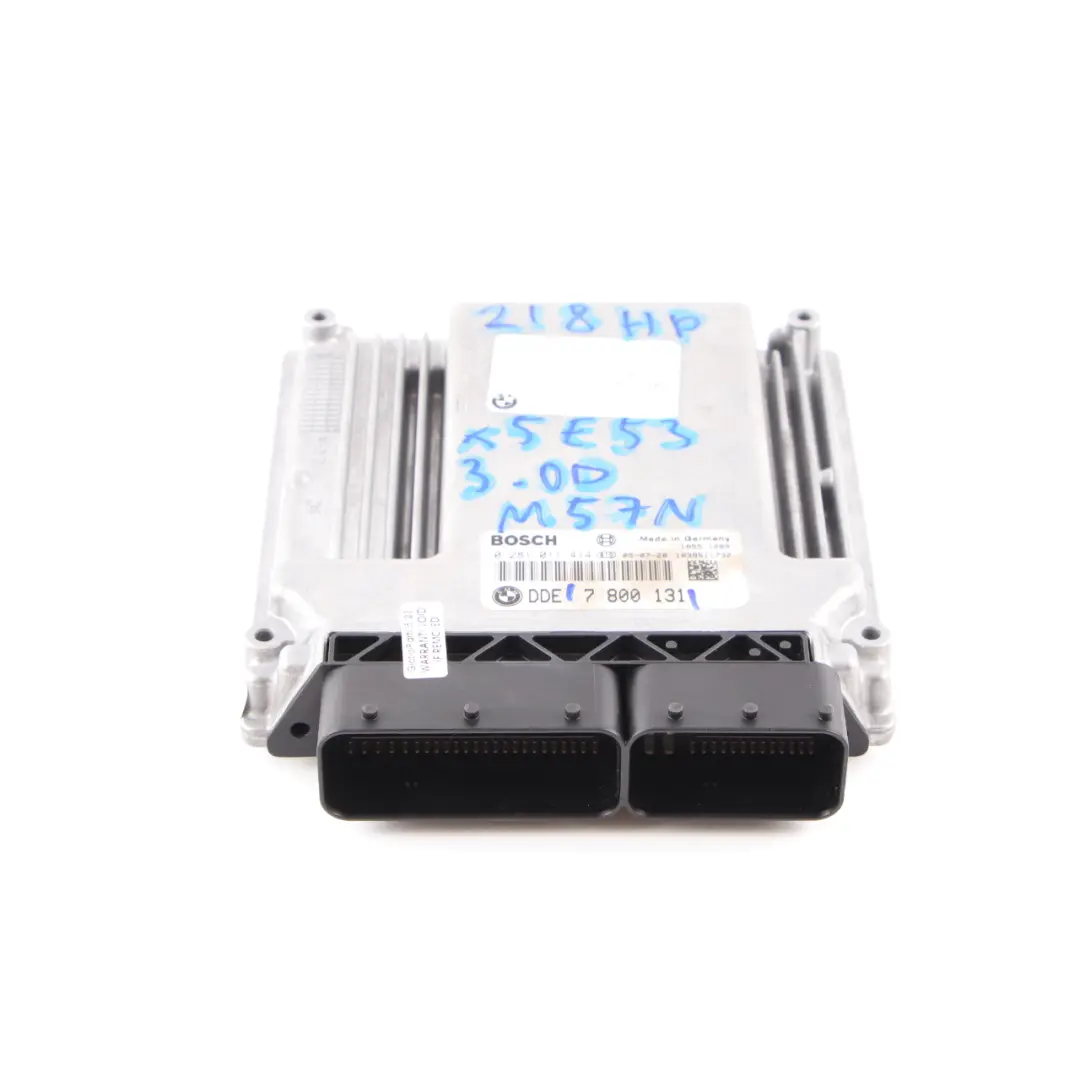 M57N 218HP ECU Module d'unité de contrôle DDE Automatique pour BMW E53 3.0d à propos du numéro de pièce 7800131 BMW E53 3.0d M57N 218HP ECU Module d'unité de contrôle DDE Automatique - SKU 7800131 - Numéro de pièce 7800131