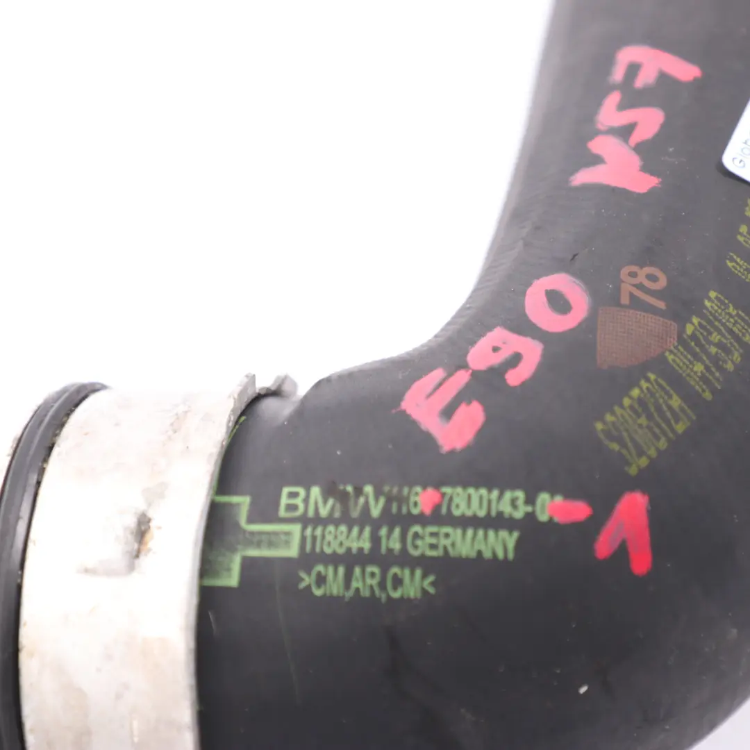 BMW E90 E91 LCI N57 Diesel Turbo Ladeluftleitung Rohr Schlauch - SKU 7800143-1 - Teilenummer 7800143