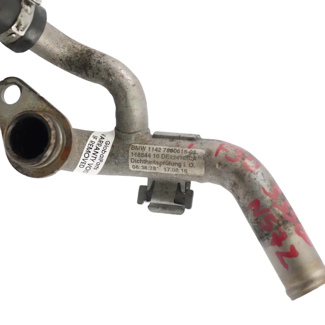 335dX 435dX N57Z Tubo Aceite Retorno Turbocompresor para BMW F30 F32 LCI con número de pieza 7800618 BMW F30 F32 LCI 335dX 435dX N57Z Tubo Aceite Retorno Turbocompresor - SKU 7800618 - Número de pieza 7800618