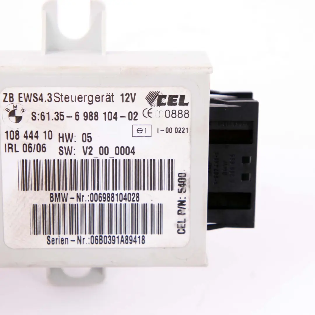 BMW X3 E83 3.0d M57N2 218HP ECU Control Unit Kit DME + EWS3 + Key Manual - SKU 7801217-2 - Part number 7801217