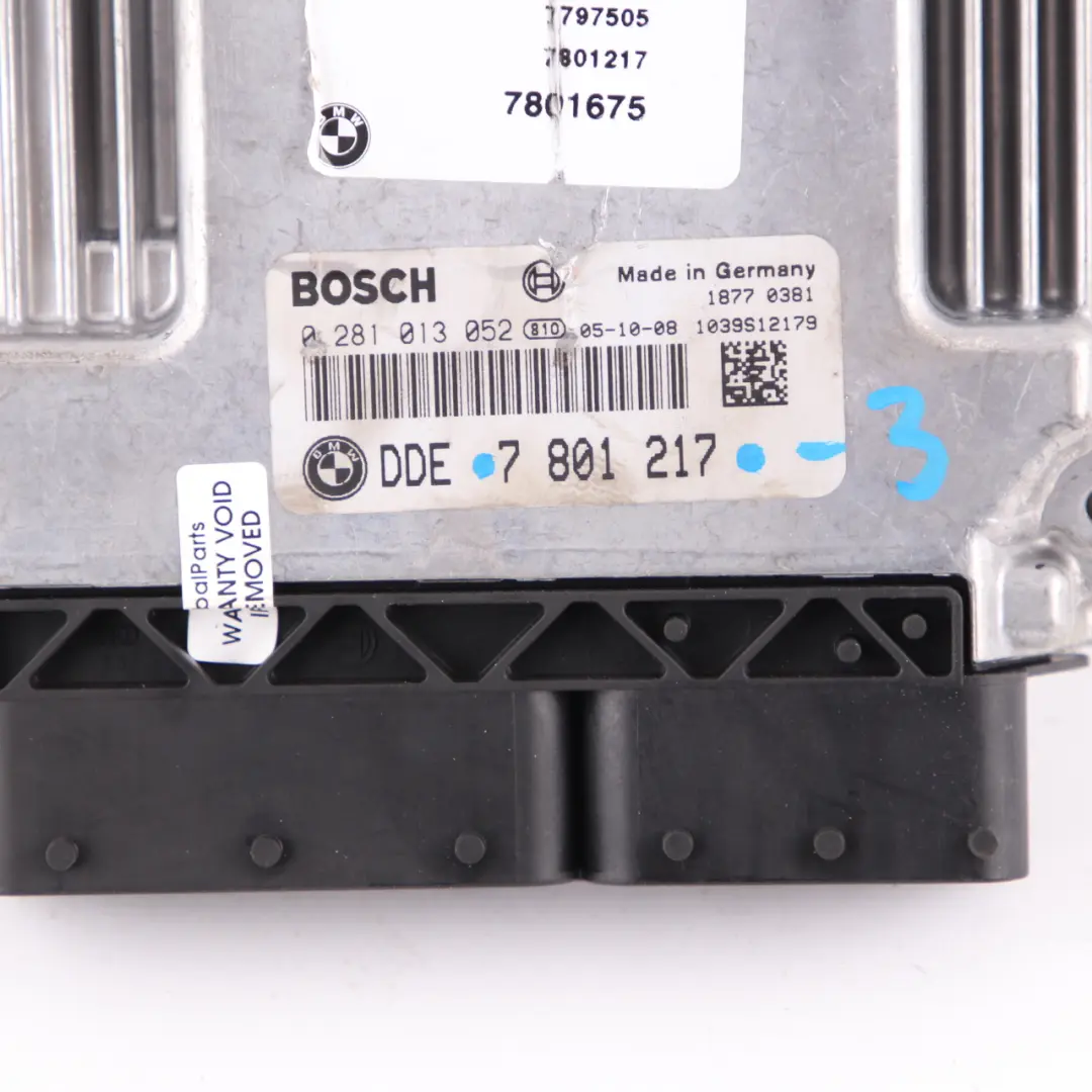 BMW X3 E83 3.0d M57N2 218HP ECU Control Unit Kit DME EWS3 Keys Automatic - SKU 7801217-3 - Part number 7801217