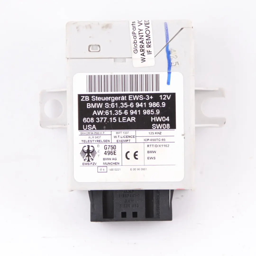 BMW X3 E83 3.0d M57N2 218HP ECU Control Unit Kit DME EWS3 Keys Automatic - SKU 7801217-3 - Part number 7801217