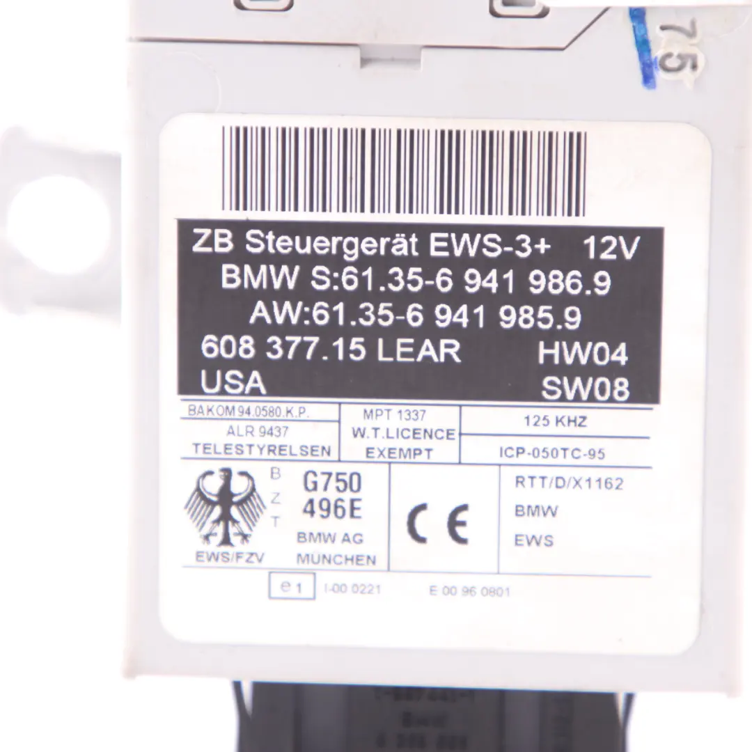 BMW X3 E83 3.0d M57N2 218HP ECU Control Unit Kit DME EWS3 Key Automatic - SKU 7801217-4 - Part number 7801217