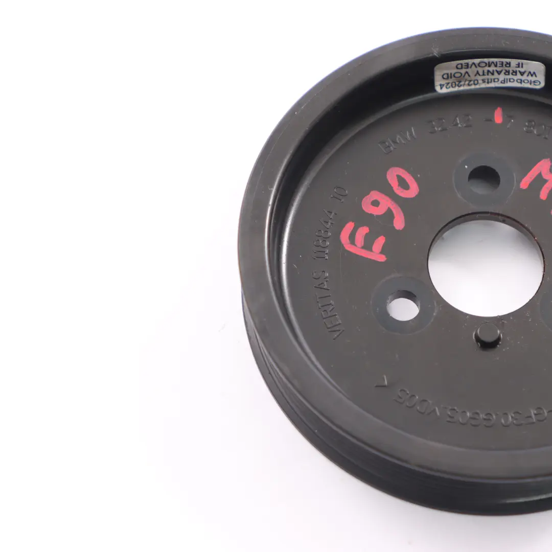 Poulie de pompe direction Pompe assistée Roue Diesel M57N2 pour BMW E90 E91 E92 335d à propos du numéro de pièce 7801606 BMW E90 E91 E92 335d Poulie de pompe direction Pompe assistée Roue Diesel M57N2 - SKU 7801606 - Numéro de pièce 7801606